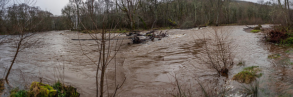 Rivers Enrick and Coiltie in Flood