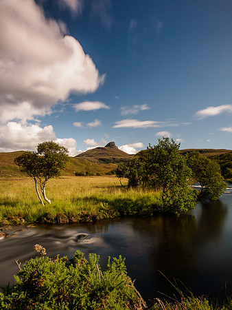 River Polly and Stac Pollaidh