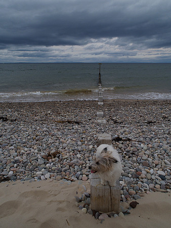 Findhorn Beach and Strange Sky
