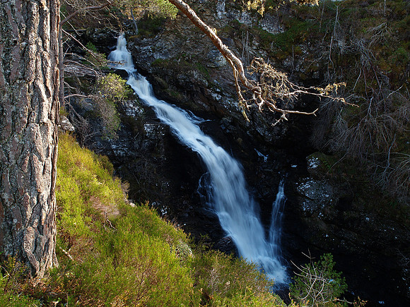 Corrimony Falls from above