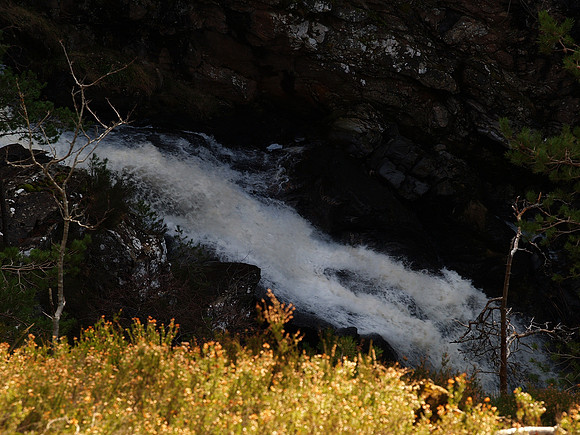 Corrimony Falls from above