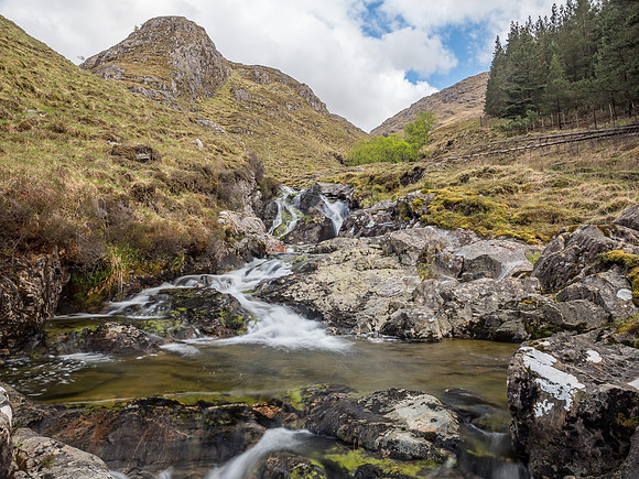 Waterfall in Glen Shiel
