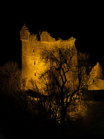 Urquhart Castle at Night