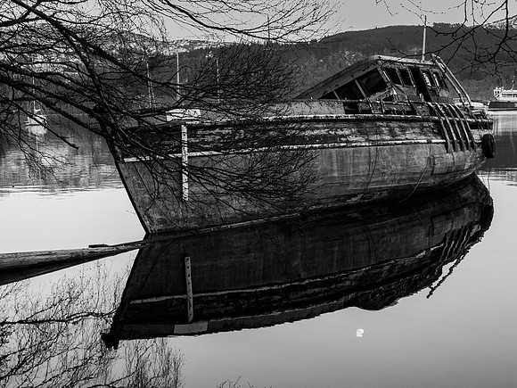 Boat Wreck on Loch Ness