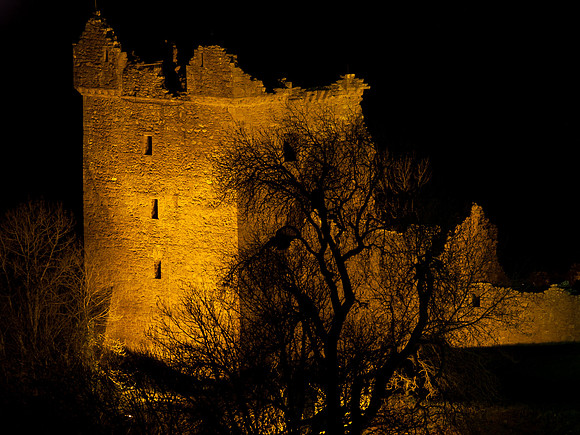 Urquhart Castle at Night