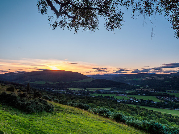 Sun Setting Over Drumnadrochit