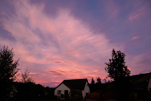 Sunset From the Back Garden 1