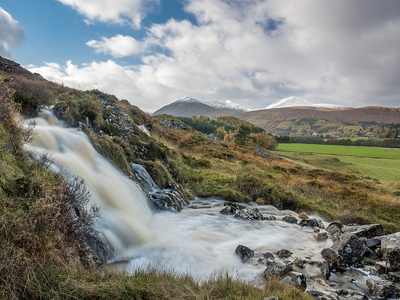 Falls on the Allt na Glaic Uidhre