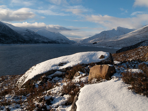 Snowy Loch Mullardoch
