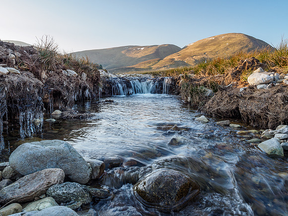 Falls on the Allt Fionndairnich