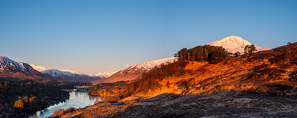 Affric Sunrise & Moonset