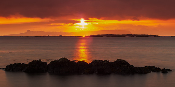 Sunset Along the Road to Rhu 2