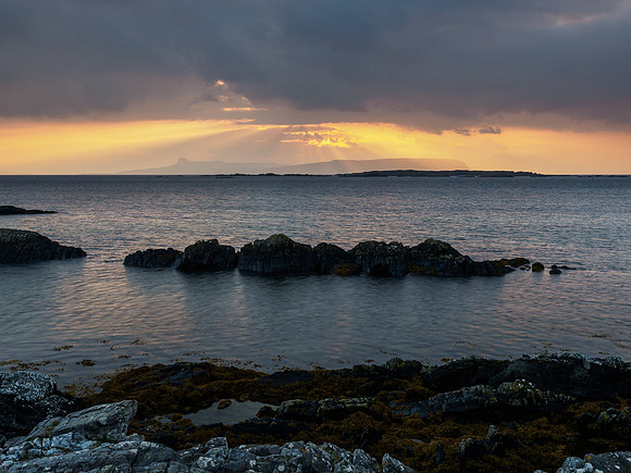 Sunset Along the Road to Rhu 1