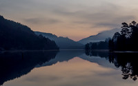 Misty Loch Beinn a' Mheadhoin Reflection