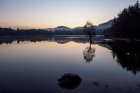 Misty Loch Beinn a' Mheadhoin Reflection