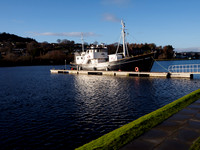 Black and White Boat in Colour