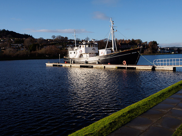 Black and White Boat in Colour