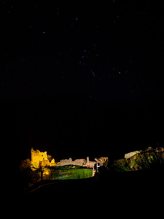 Orion's Belt over Urquhart Castle 2