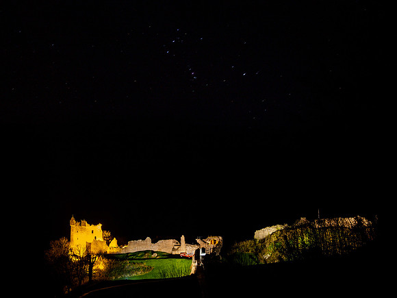 Orion's Belt over Urquhart Castle 1