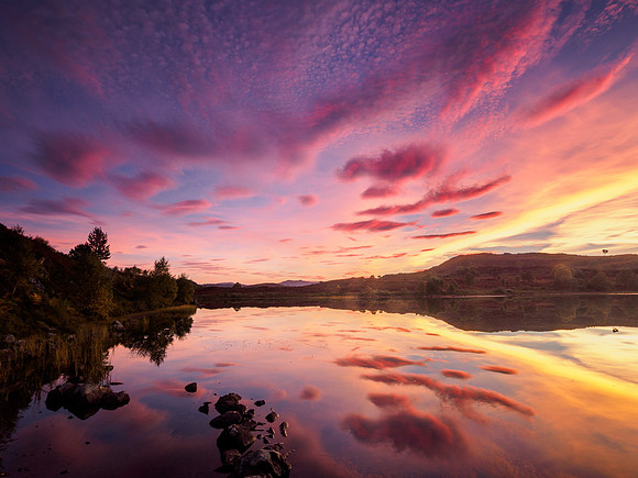 2015-09 Loch Na Ba Ruaidhe Sunset