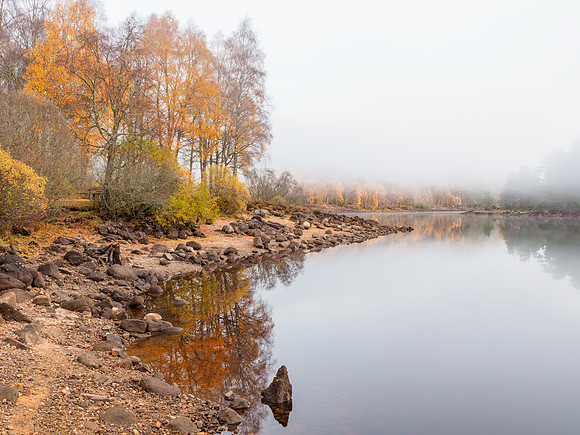 Loch Beinn a' Mheadhoin Misty Reflections