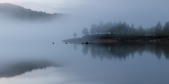 Misty Loch Beinn a'Mheadhoin